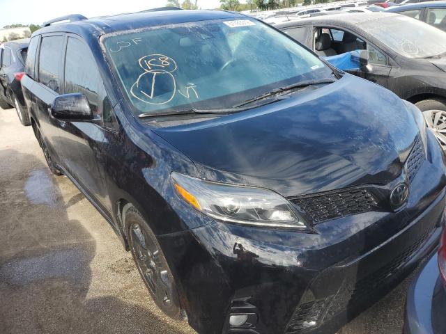 5TDXZ3DC4LS029609 - 2020 TOYOTA SIENNA SE BLACK photo 1