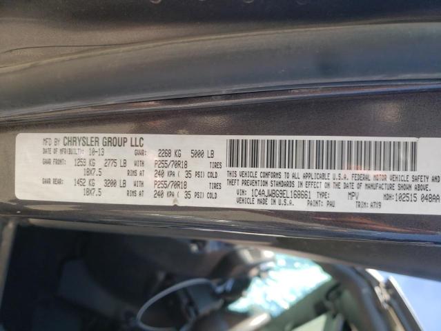 1C4AJWBG9EL168661 - 2014 JEEP WRANGLER S CHARCOAL photo 10