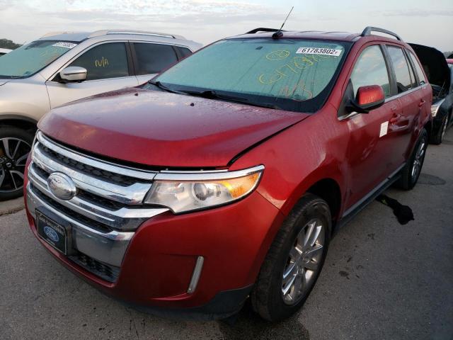 2FMDK3K9XDBC69244 - 2013 FORD EDGE LIMIT RED photo 2