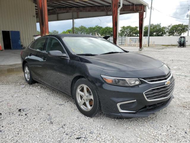 1G1ZB5ST2HF207738 - 2017 CHEVROLET MALIBU LS BLACK photo 1