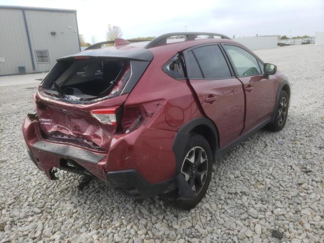 JF2GTACC0KH261636 - 2019 SUBARU CROSSTREK RED photo 4