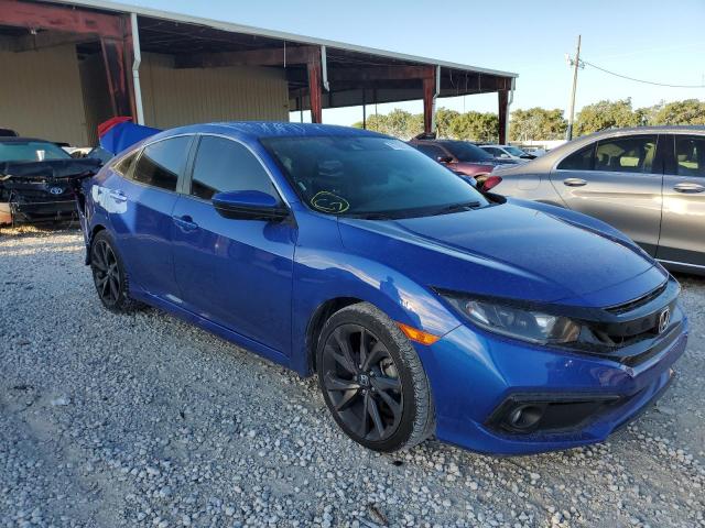 2HGFC2F86MH516327 - 2021 HONDA CIVIC SPOR BLUE photo 1