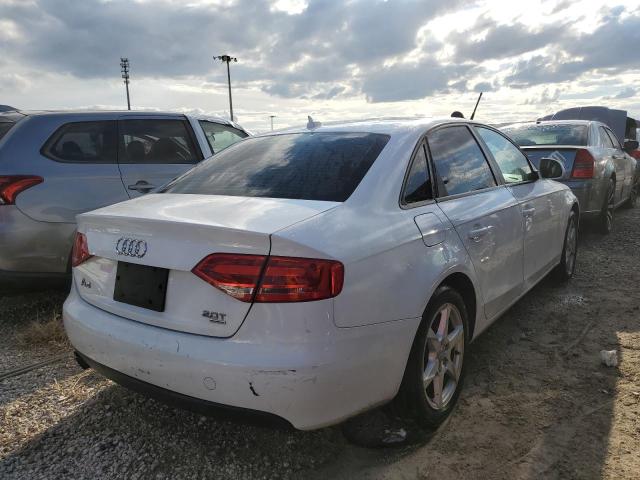 WAULF78K59N033082 - 2009 AUDI A4 2.0T QU WHITE photo 4