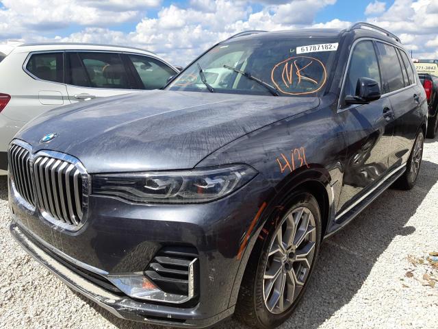 5UXCW2C5XKL081295 - 2019 BMW X7 XDRIVE4 BLACK photo 2