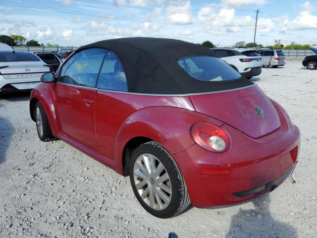 3VWRF31Y88M420249 - 2008 VOLKSWAGEN NEW BEETLE 红色 照片 3