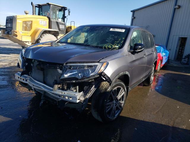 5FNYF7H50MB001795 - 2021 HONDA PASSPORT E GRAY photo 2