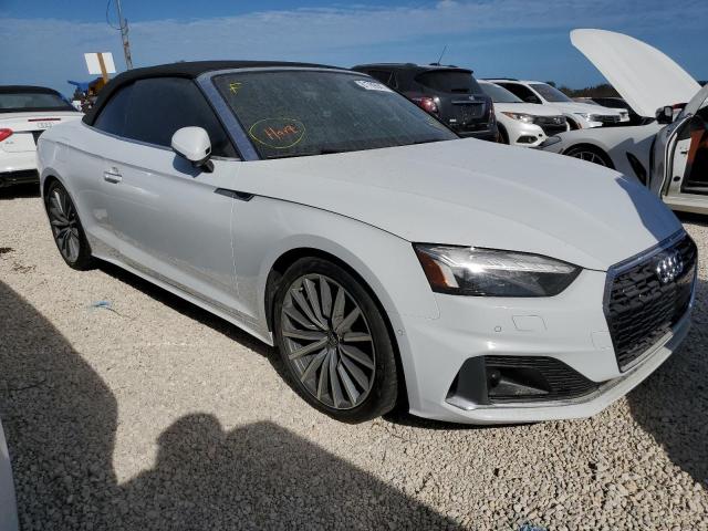 WAUYAGF55MN001890 - 2021 AUDI A5 WHITE photo 1