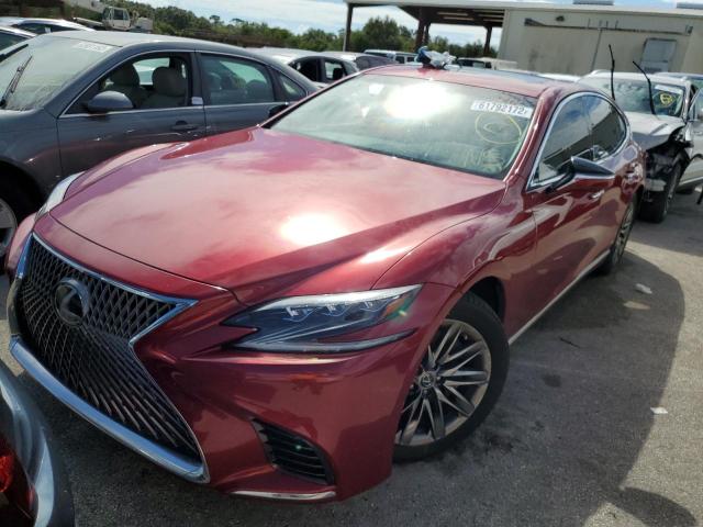 JTHB51FF0J5003608 - 2018 LEXUS LS 500 BAS RED photo 2