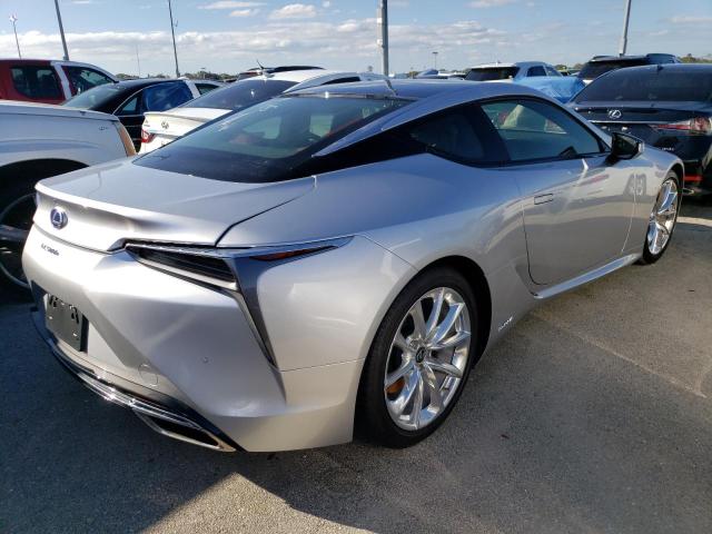 JTHHY5AY4JA000283 - 2018 LEXUS LC 500H SILVER photo 4