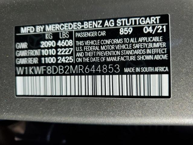 W1KWF8DB2MR644853 - 2021 MERCEDES-BENZ C 300 SILVER photo 10