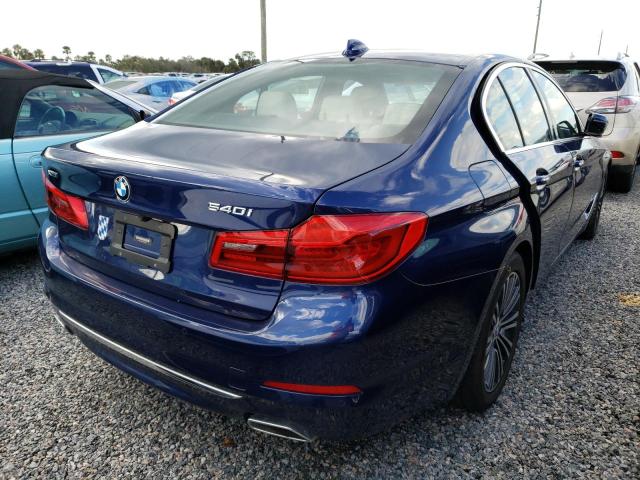 WBAJE7C57JWD53226 - 2018 BMW 540 XI BLUE photo 4