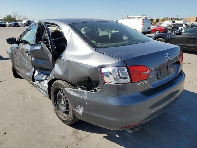 3VW2K7AJ3EM404785 - 2014 VOLKSWAGEN JETTA BASE 灰色 照片 3