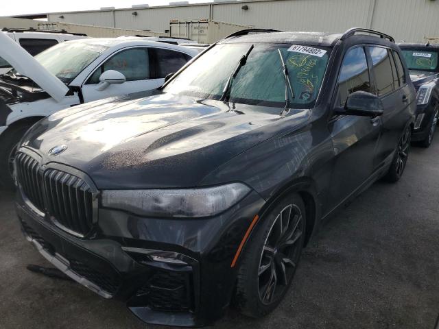 5UXCW2C07M9D83053 - 2021 BMW X7 XDRIVE4 BLACK photo 2