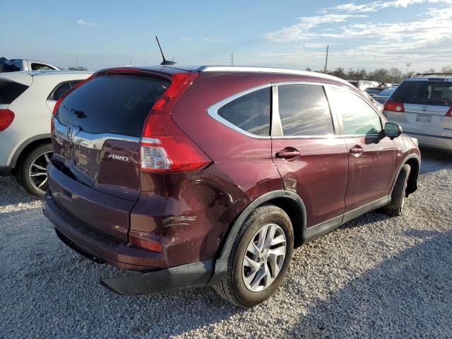 2HKRM4H74FH618549 - 2015 HONDA CR-V EXL BURGUNDY photo 4