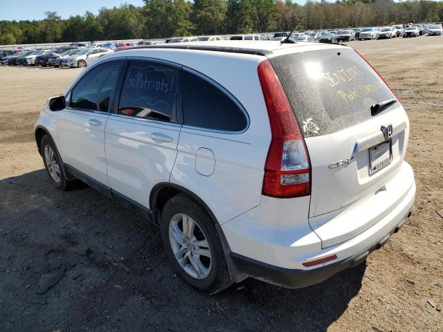 5J6RE3H79BL044733 - 2011 HONDA CR-V EXL WHITE photo 3