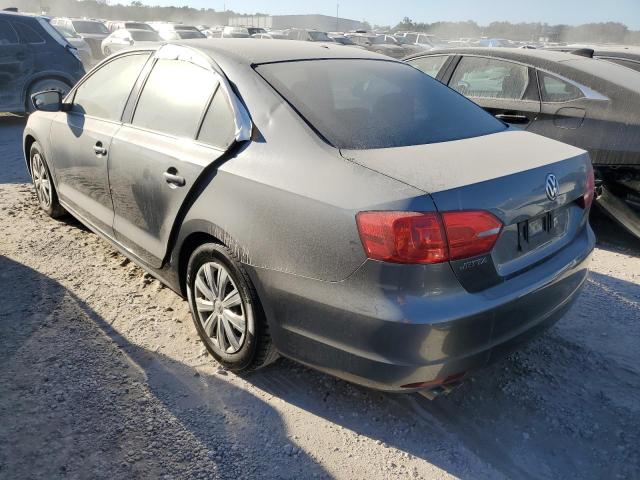 3VW2K7AJ1EM303809 - 2014 VOLKSWAGEN JETTA BASE GRAY photo 3