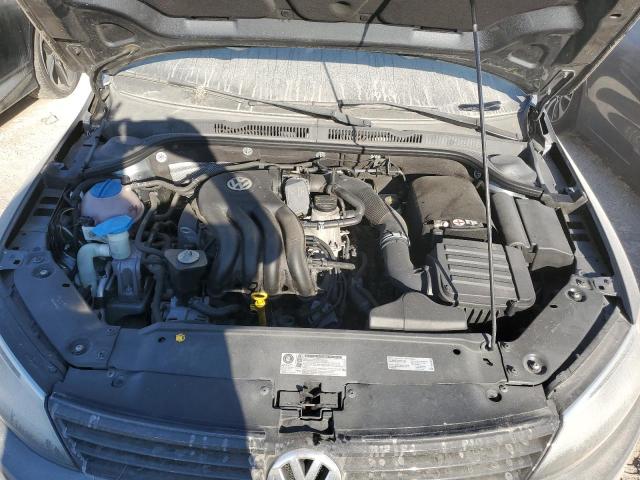 3VW2K7AJ1EM303809 - 2014 VOLKSWAGEN JETTA BASE GRAY photo 7