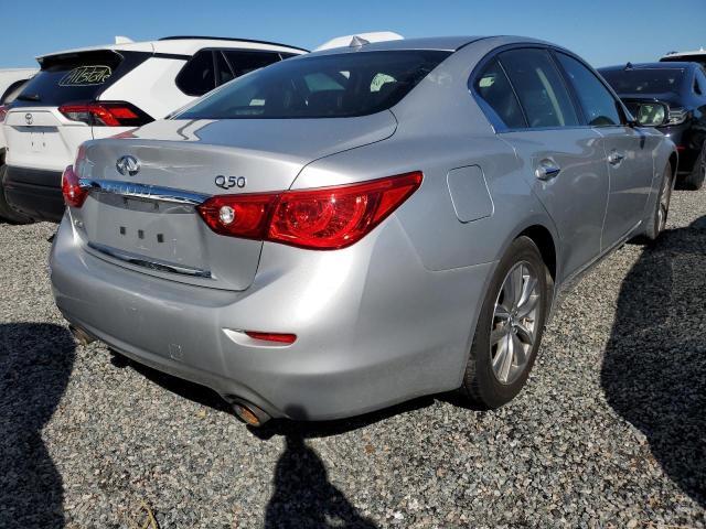 JN1EV7AR5GM345320 - 2016 INFINITI Q50 PREMIU SILVER photo 4