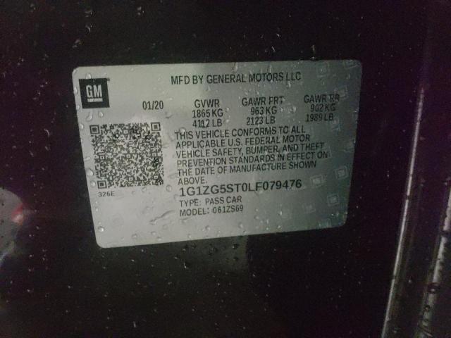 1G1ZG5ST0LF079476 - 2020 CHEVROLET MALIBU RS بني صورة 10