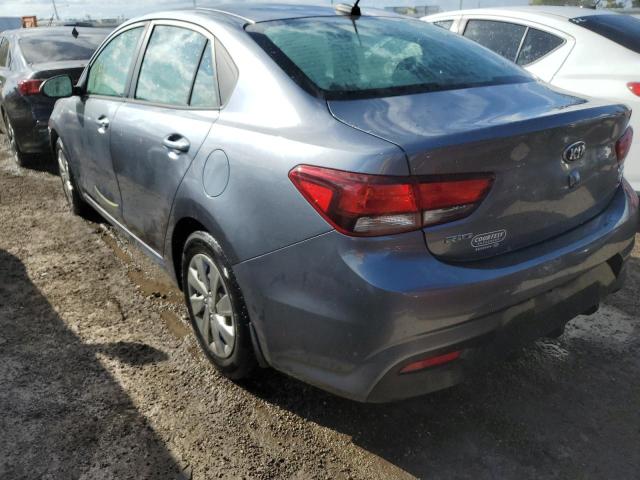 3KPA24AB4KE210049 - 2019 KIA RIO S GRAY photo 3