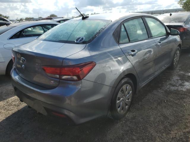 3KPA24AB4KE210049 - 2019 KIA RIO S GRAY photo 4