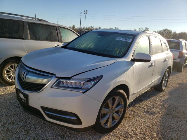 5FRYD4H87EB043105 - 2014 ACURA MDX ADVANC WHITE photo 2