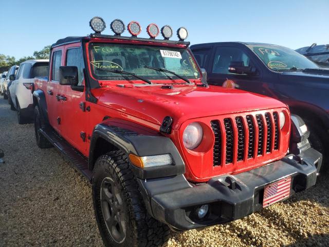 1C6HJTAGXLL127524 - 2020 JEEP GLADIATOR RED photo 1