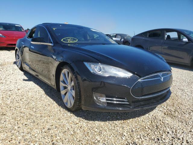 5YJSA1CP5DFP13052 - 2013 TESLA MODEL S Negro foto 1