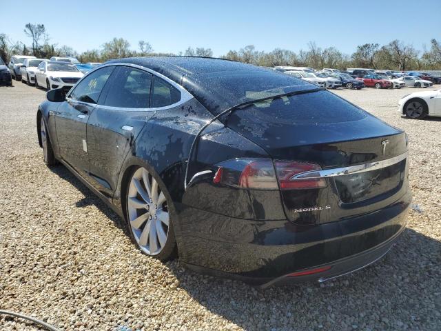 5YJSA1CP5DFP13052 - 2013 TESLA MODEL S Negro foto 3
