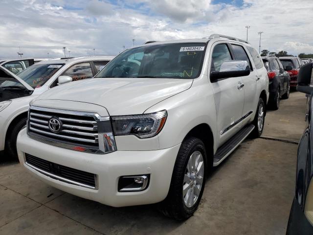 5TDGY5B18MS185136 - 2021 TOYOTA SEQUOIA PL WHITE photo 2