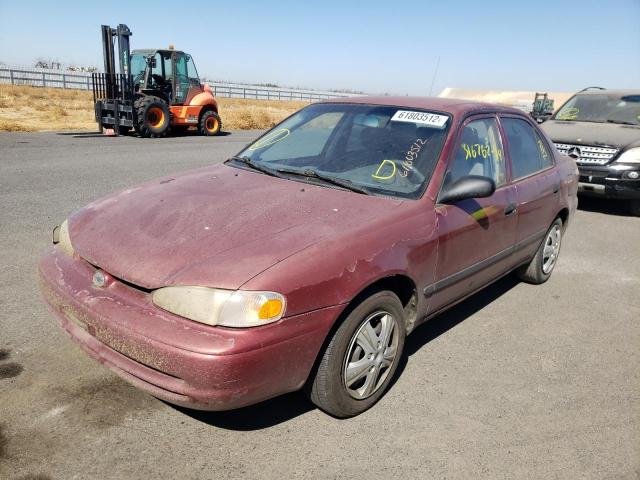1Y1SK5283XZ415429 - 1999 CHEVROLET GEO PRIZM ბურგუნდია ფოტო 2