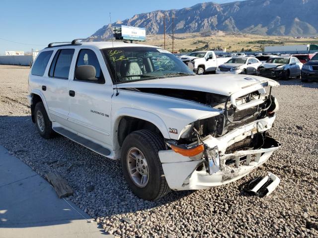 1B4HS28N4YF232096 - 2000 DODGE DURANGO WHITE photo 1