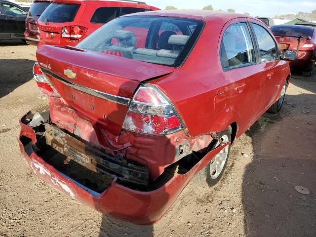KL1TD56E29B316560 - 2009 CHEVROLET AVEO LS 红色 照片 4