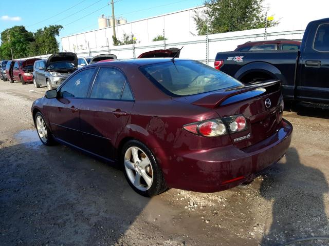 1YVHP80C765M32808 - 2006 MAZDA 6 I MAROON photo 3