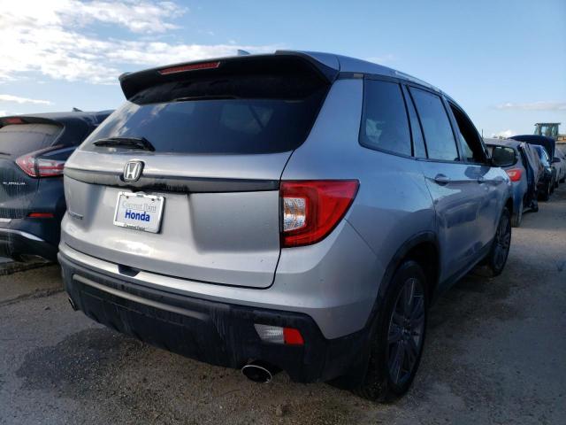 5FNYF7H53MB005663 - 2021 HONDA PASSPORT E SILVER photo 4