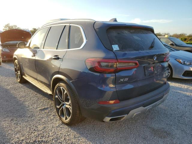 5UXCR6C54KLL61812 - 2019 BMW X5 XDRIVE4 BLUE photo 3