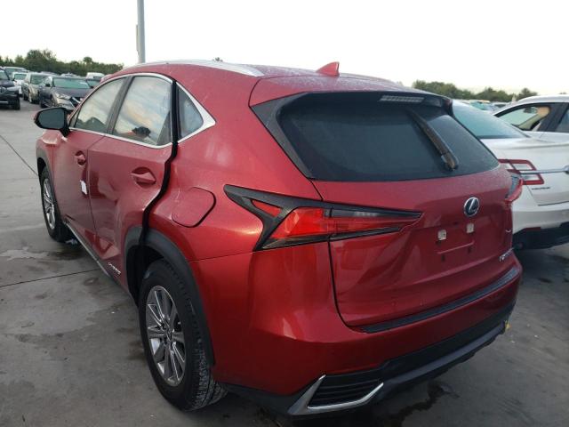 JTJDJRDZ3L5006830 - 2020 LEXUS NX 300H RED photo 3