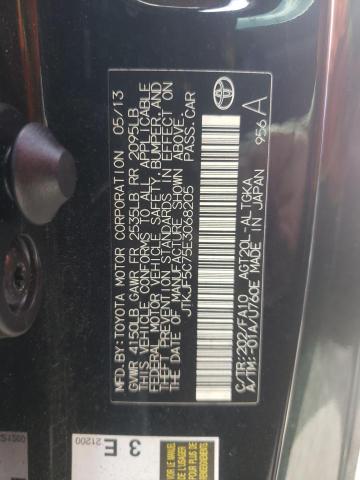 JTKJF5C75E3068205 - 2014 TOYOTA SCION TC أسود صورة 10