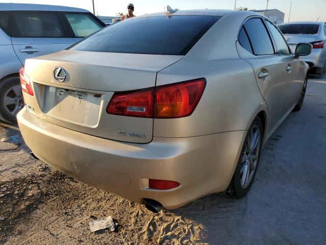 JTHBE262882013690 - 2008 LEXUS IS 350 GOLD photo 4