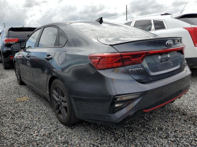 3KPF34AD7ME392949 - 2021 KIA FORTE GT L GRAY photo 3