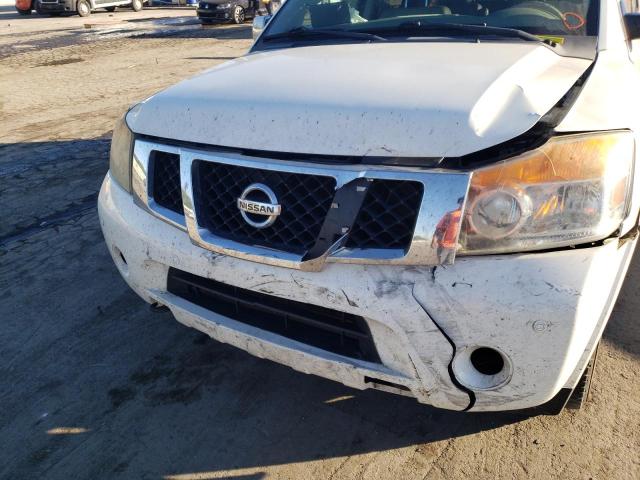 5N1BA0NE7AN605921 - 2010 NISSAN ARMADA PLA WHITE photo 9