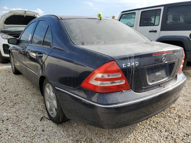 WDBRF61JX2F199234 - 2002 MERCEDES-BENZ C 240 BLUE photo 3