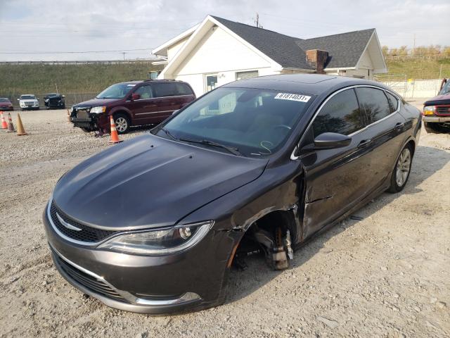 1C3CCCABXFN694606 - 2015 CHRYSLER 200 LIMITE GRAY photo 2