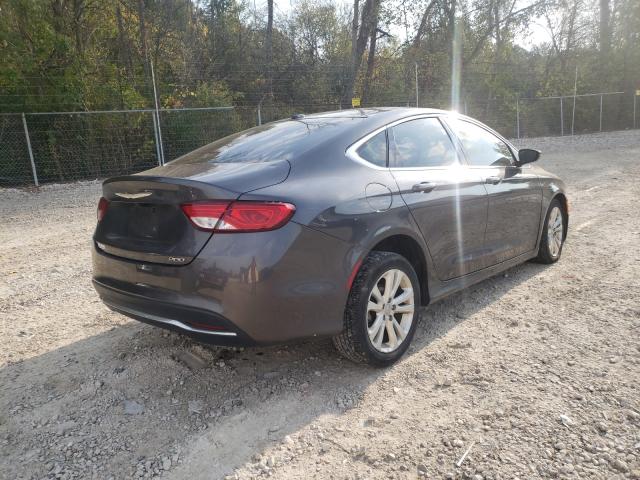 1C3CCCABXFN694606 - 2015 CHRYSLER 200 LIMITE GRAY photo 4