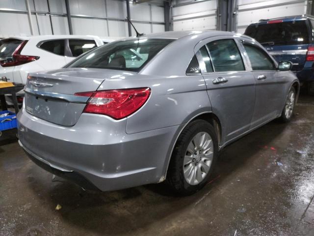 1C3CCBAG8DN736578 - 2013 CHRYSLER 200 LX SILVER photo 4