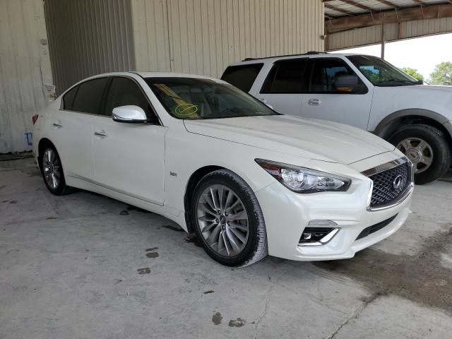 JN1EV7AP8KM515144 - 2019 INFINITI Q50 LUXE WHITE photo 1