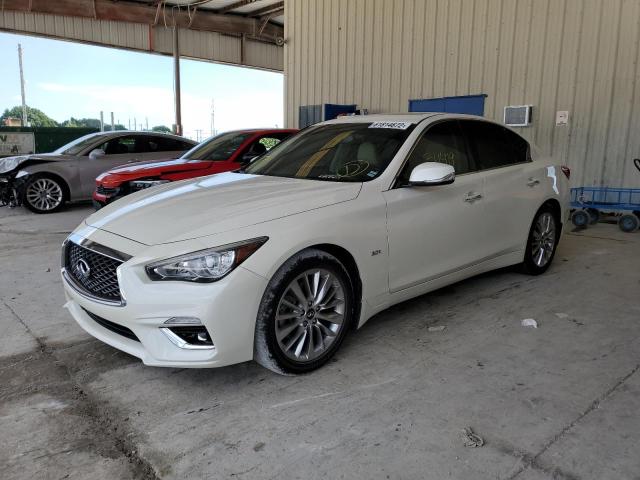 JN1EV7AP8KM515144 - 2019 INFINITI Q50 LUXE WHITE photo 2