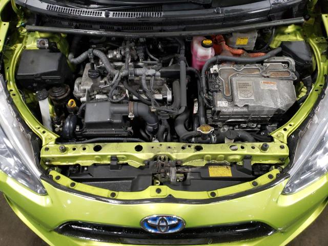 JTDKDTB34F1090178 - 2015 TOYOTA PRIUS C GREEN photo 7