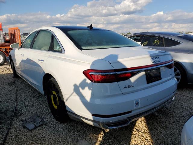 WAU8DAF85KN021472 - 2019 AUDI A8 L WHITE photo 3