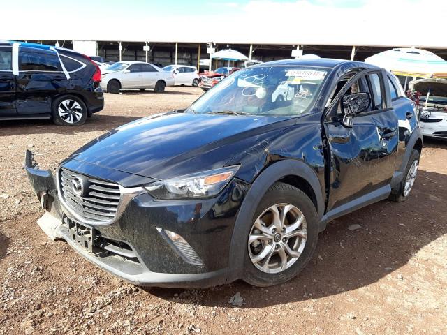 JM1DKDB77H0155833 - 2017 MAZDA CX-3 SPORT BLACK photo 2